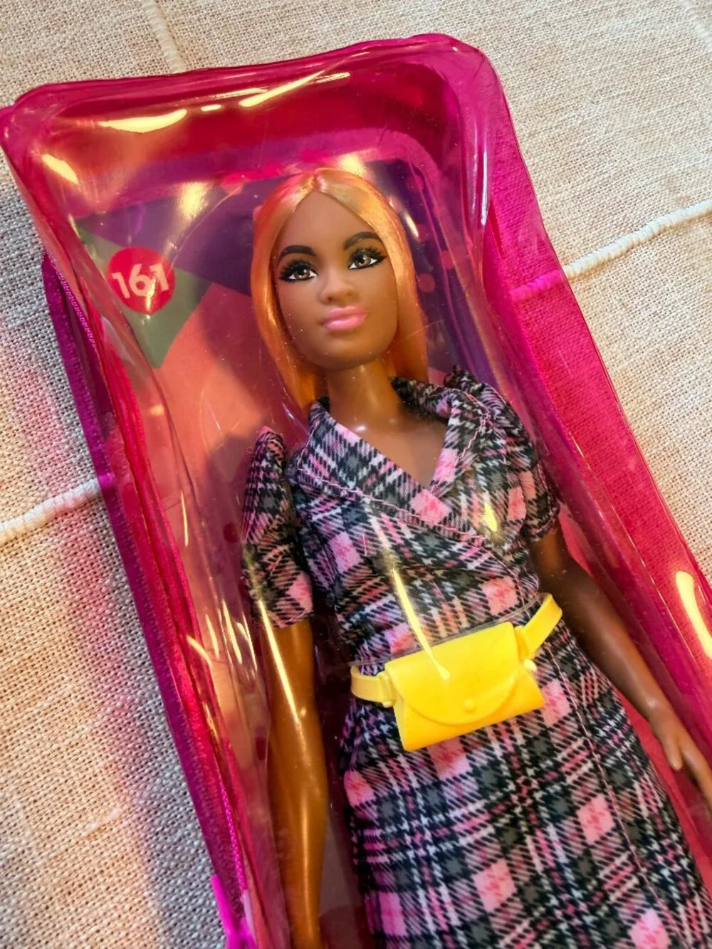 Toys Barbie Fashionistas #161 Plaid Blazer Dress Doll New